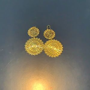 BCBG Gold circle earrings